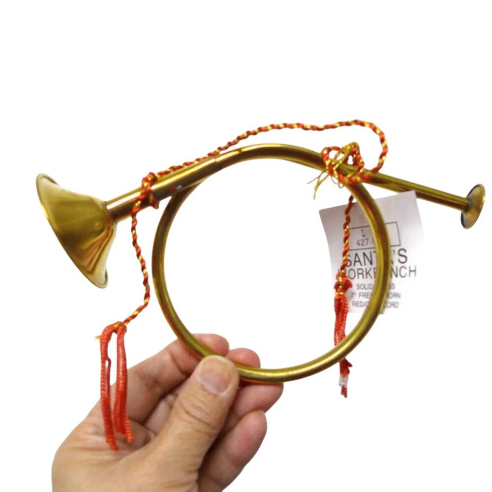 Santa's Workbench  French Horn Instrument ornament
